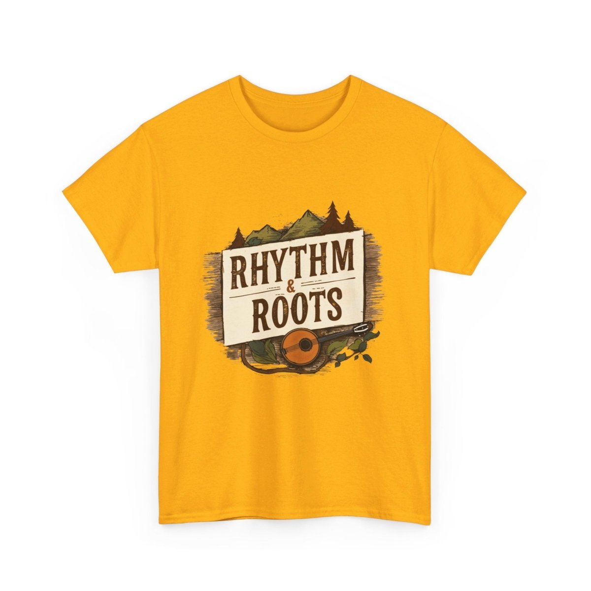 Rhythm and Roots T - Shirt – Banjo Design - TeeGerDesign - T - Shirt - Crew neck