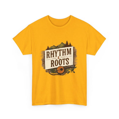 Rhythm and Roots T - Shirt – Banjo Design - TeeGerDesign - T - Shirt - Crew neck