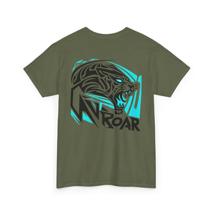 Roar Edgy Tiger T - Shirt mit Druck auf dem Rücken - TeeGerDesign - T - Shirt - Crew neck