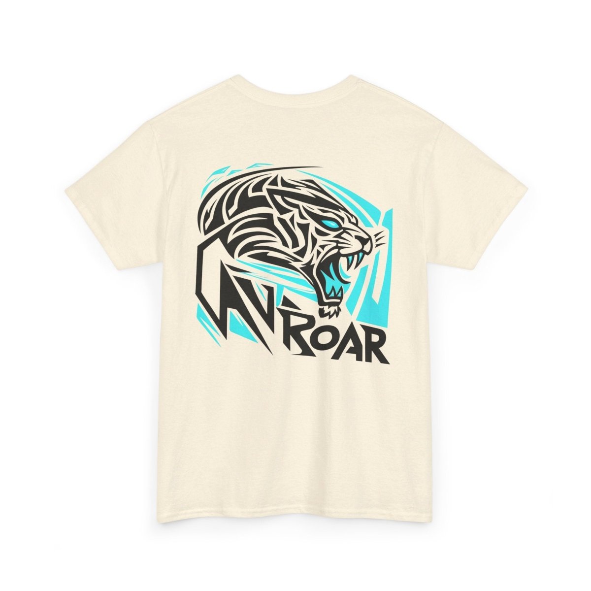 Roar Edgy Tiger T - Shirt mit Druck auf dem Rücken - TeeGerDesign - T - Shirt - Crew neck