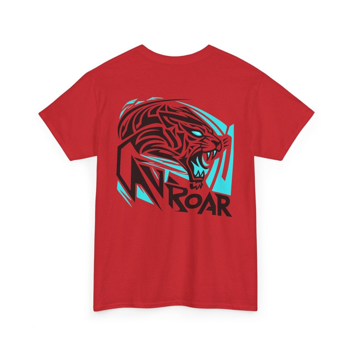 Roar Edgy Tiger T - Shirt mit Druck auf dem Rücken - TeeGerDesign - T - Shirt - Crew neck