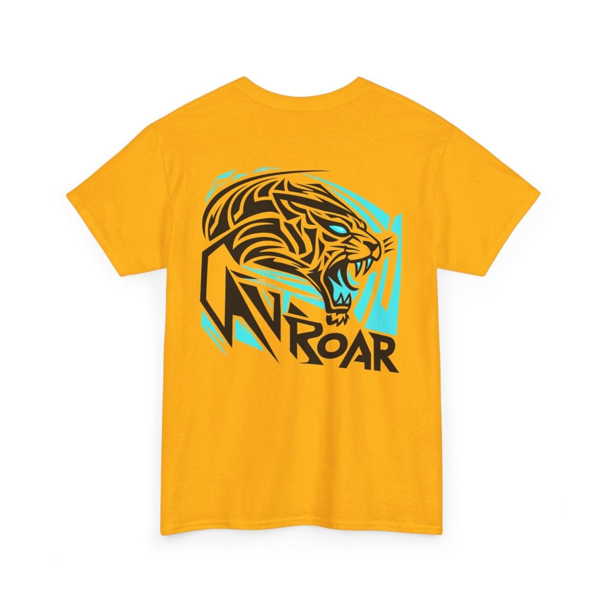 Roar Edgy Tiger T - Shirt mit Druck auf dem Rücken - TeeGerDesign - T - Shirt - Crew neck