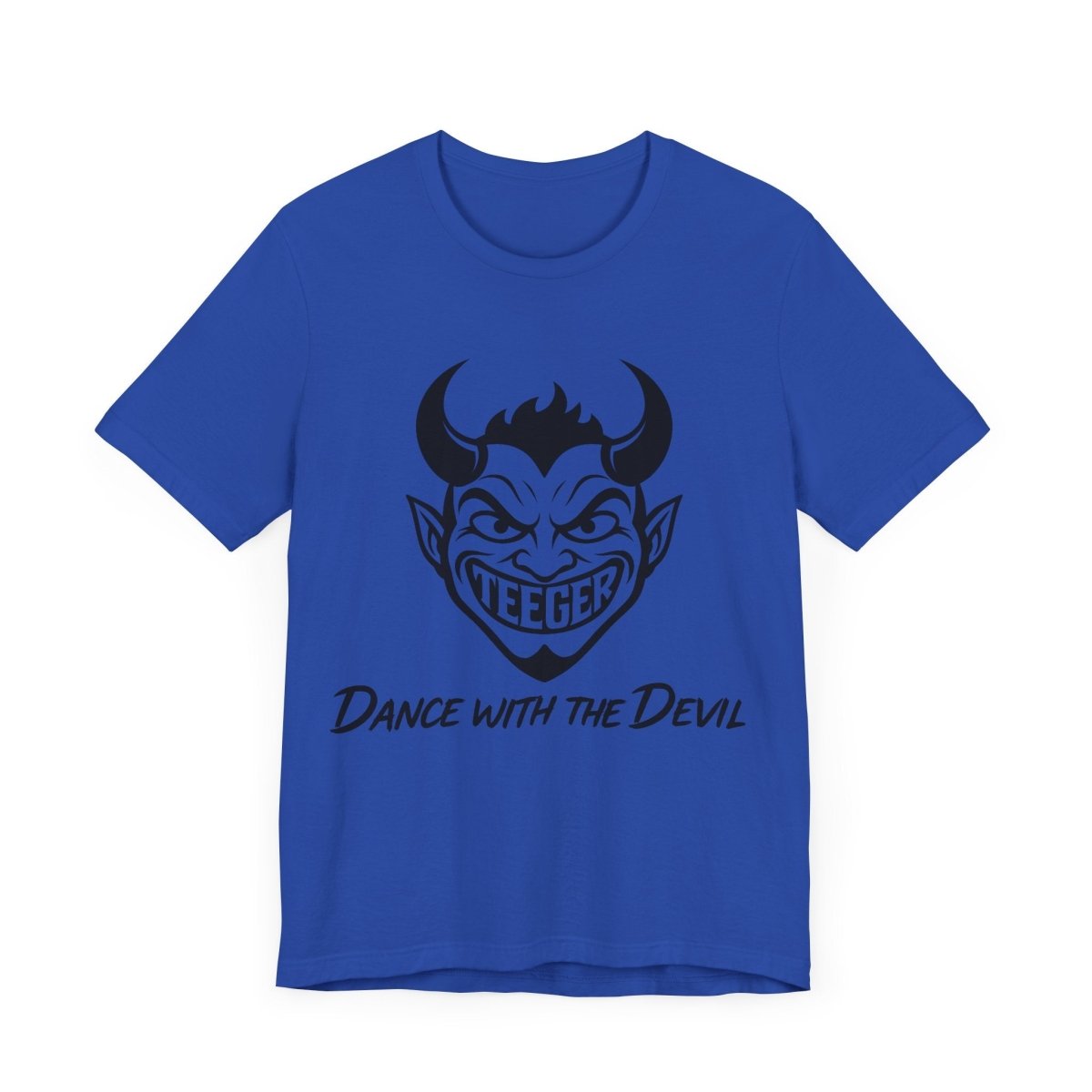 Rufus TeeGer Dance With The Devil - Grinning Devil Frontprint Shirt - TeeGerDesign - T-Shirt - 3001
