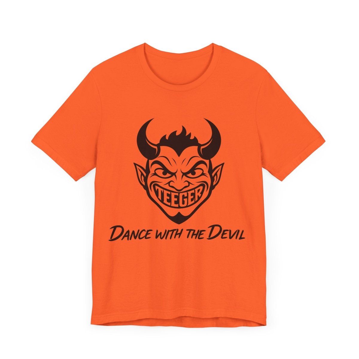 Rufus TeeGer Dance With The Devil - Grinning Devil Frontprint Shirt - TeeGerDesign - T-Shirt - 3001