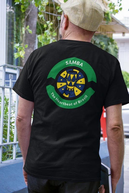 Samba T - Shirt - The Heartbeat of Brazil - TeeGerDesign - T - Shirt - Crew neck