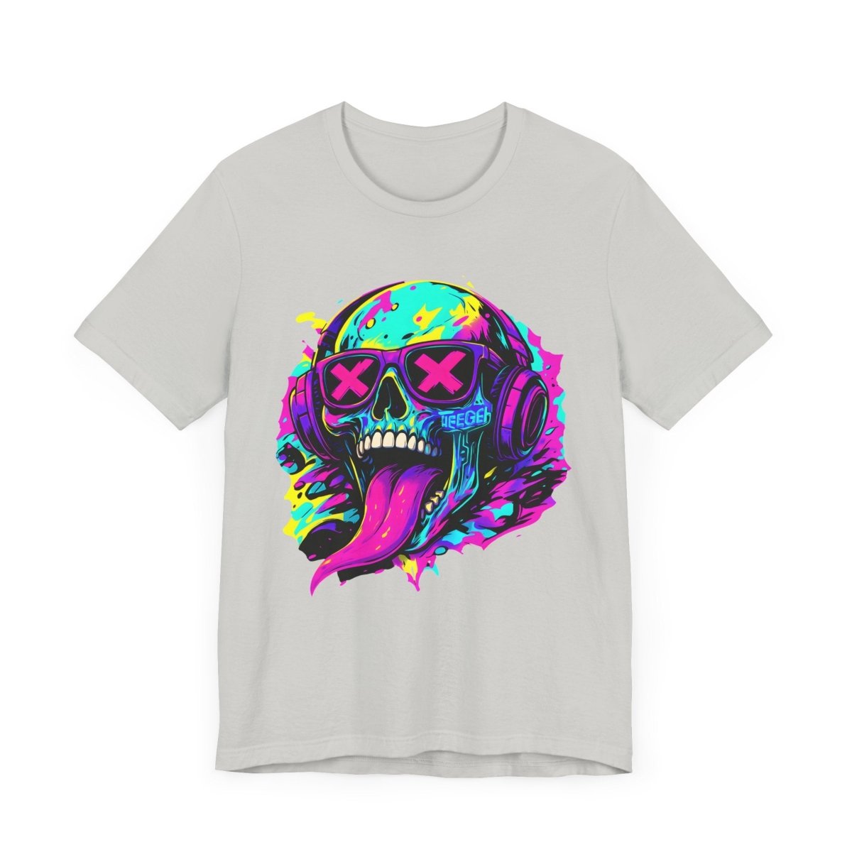 Simon TeeGer Skull Vibrations - Acid Skull Frontprint Shirt - TeeGerDesign - T-Shirt - 3001