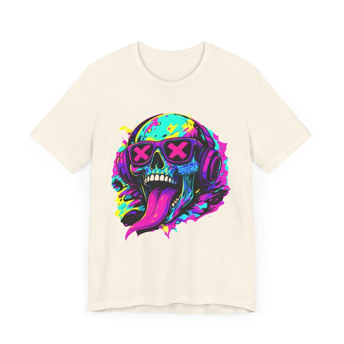 Simon TeeGer Skull Vibrations - Acid Skull Frontprint Shirt - TeeGerDesign - T-Shirt - 3001