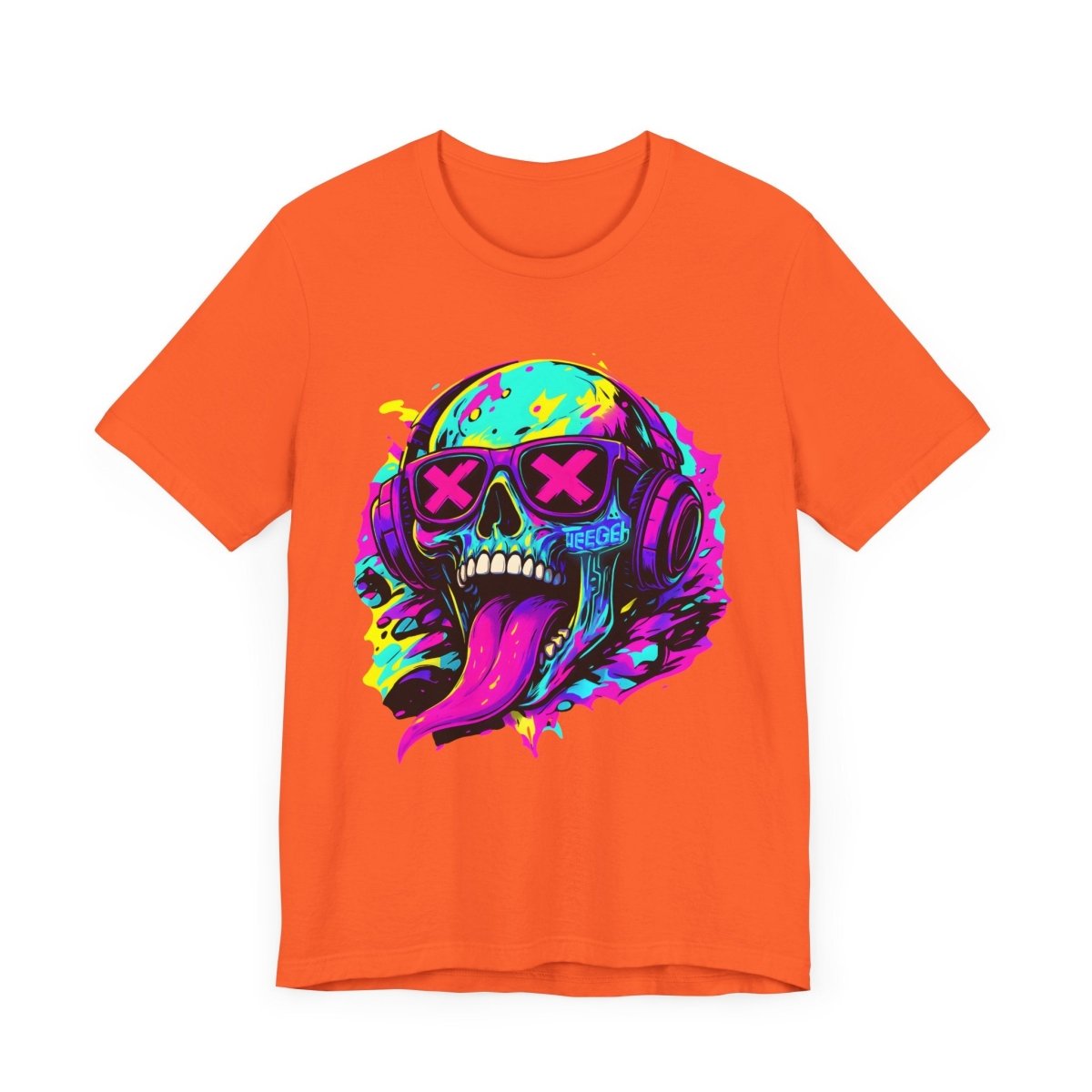 Simon TeeGer Skull Vibrations - Acid Skull Frontprint Shirt - TeeGerDesign - T-Shirt - 3001