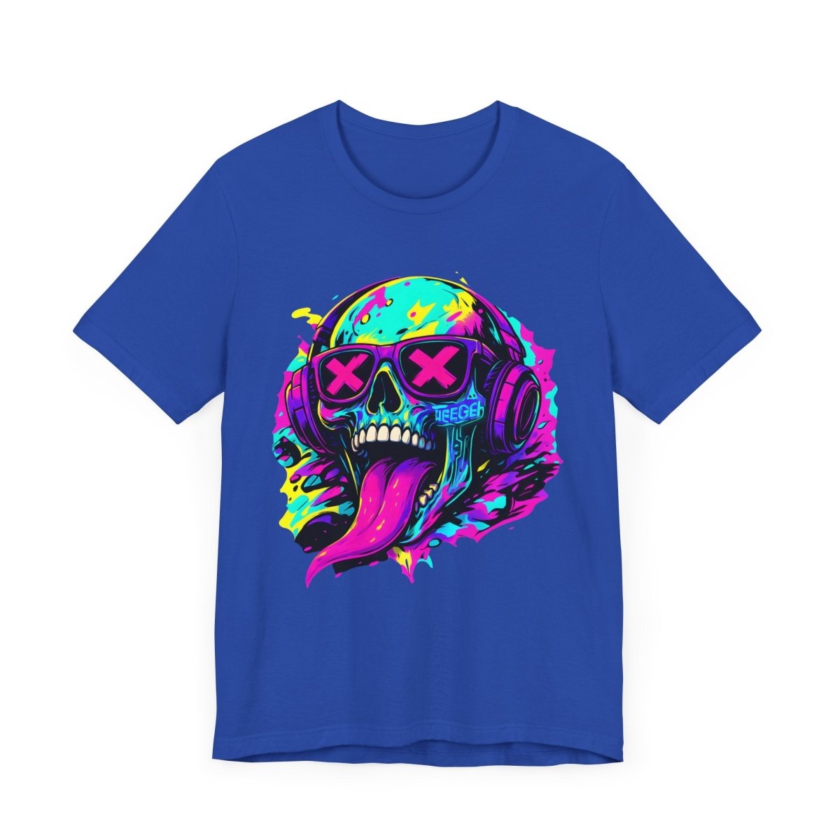 Simon TeeGer Skull Vibrations - Acid Skull Frontprint Shirt - TeeGerDesign - T-Shirt - 3001
