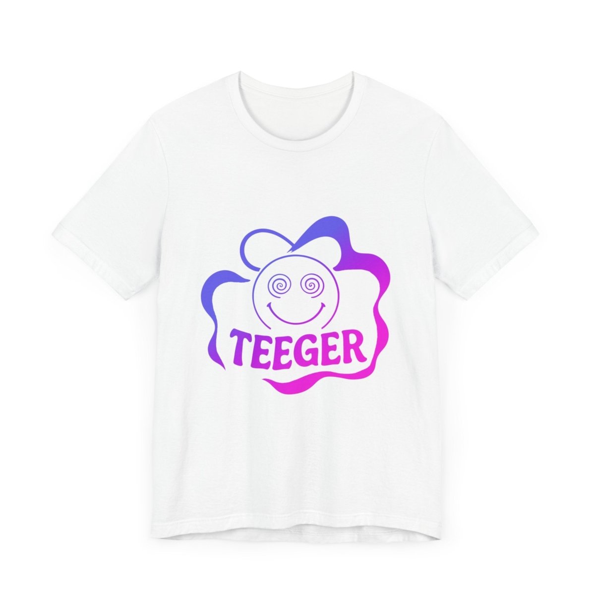 Simon TeeGer Spiral Smiley Burst - Acid Pop Frontprint Shirt - TeeGerDesign - T-Shirt - 3001