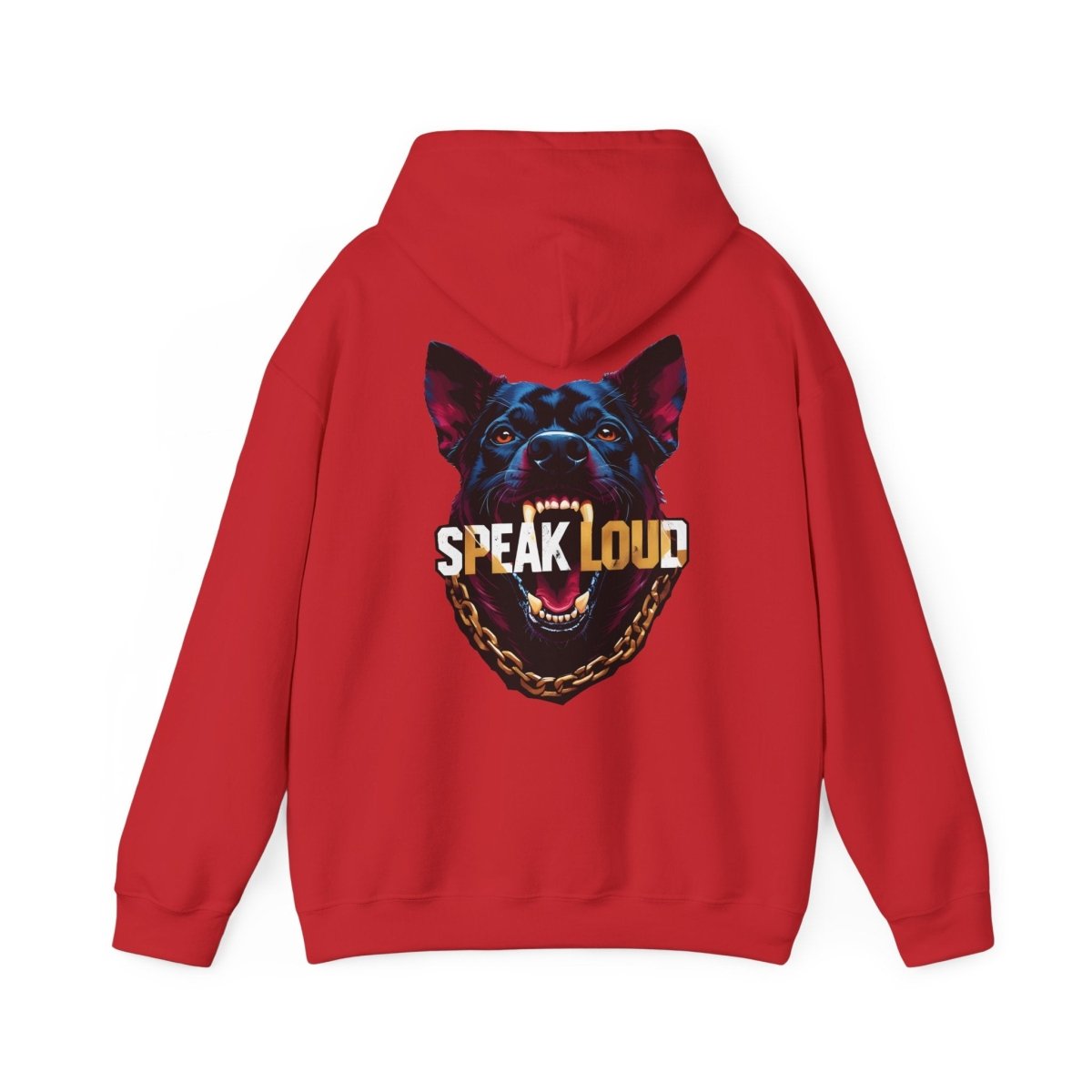 Speak Loud Hunde Hoodie - Rücken - TeeGerDesign - Hoodie - Back