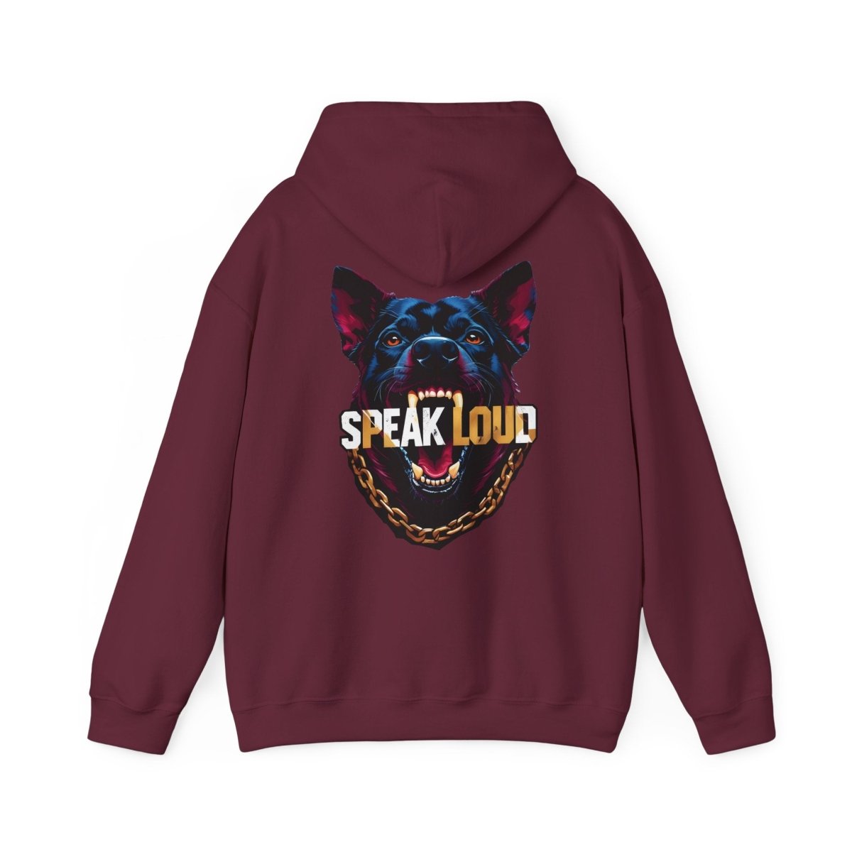 Speak Loud Hunde Hoodie - Rücken - TeeGerDesign - Hoodie - Back