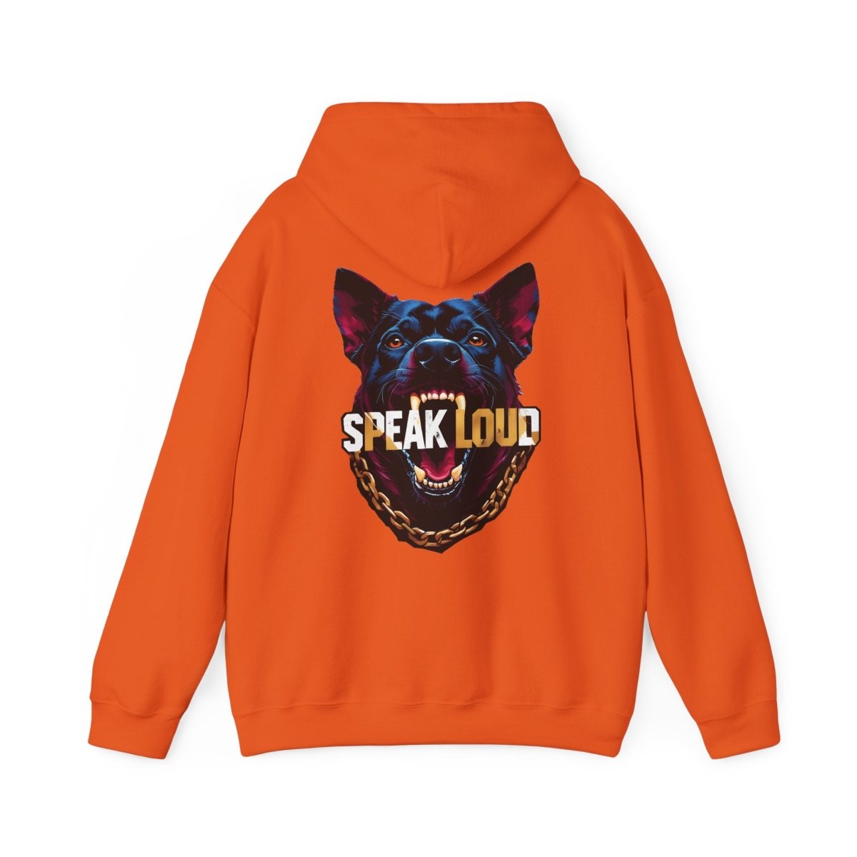 Speak Loud Hunde Hoodie - Rücken - TeeGerDesign - Hoodie - Back