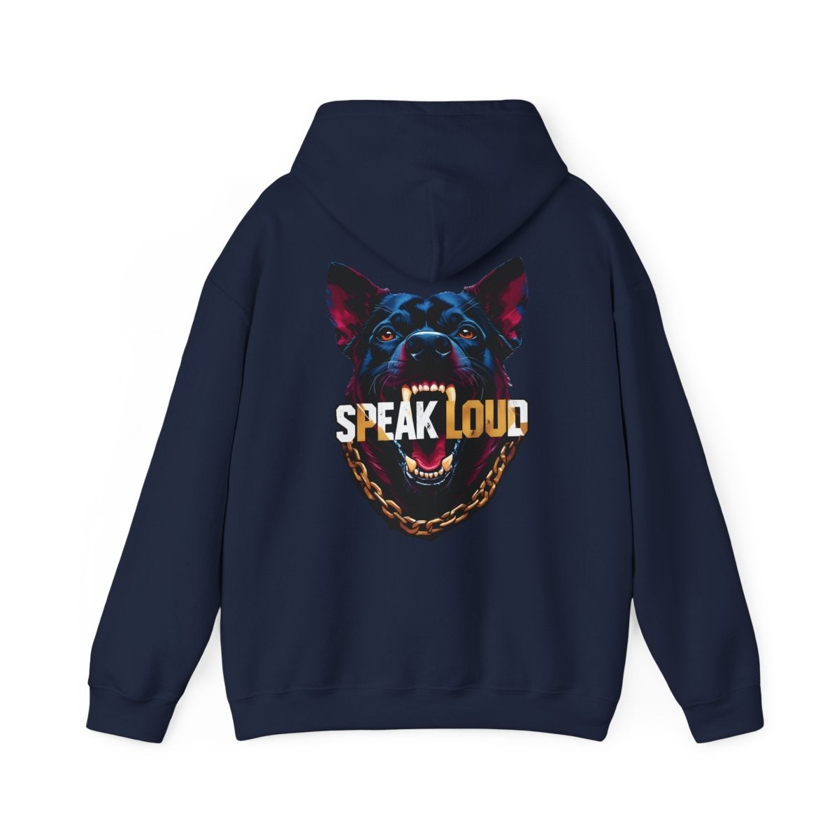 Speak Loud Hunde Hoodie - Rücken - TeeGerDesign - Hoodie - Back