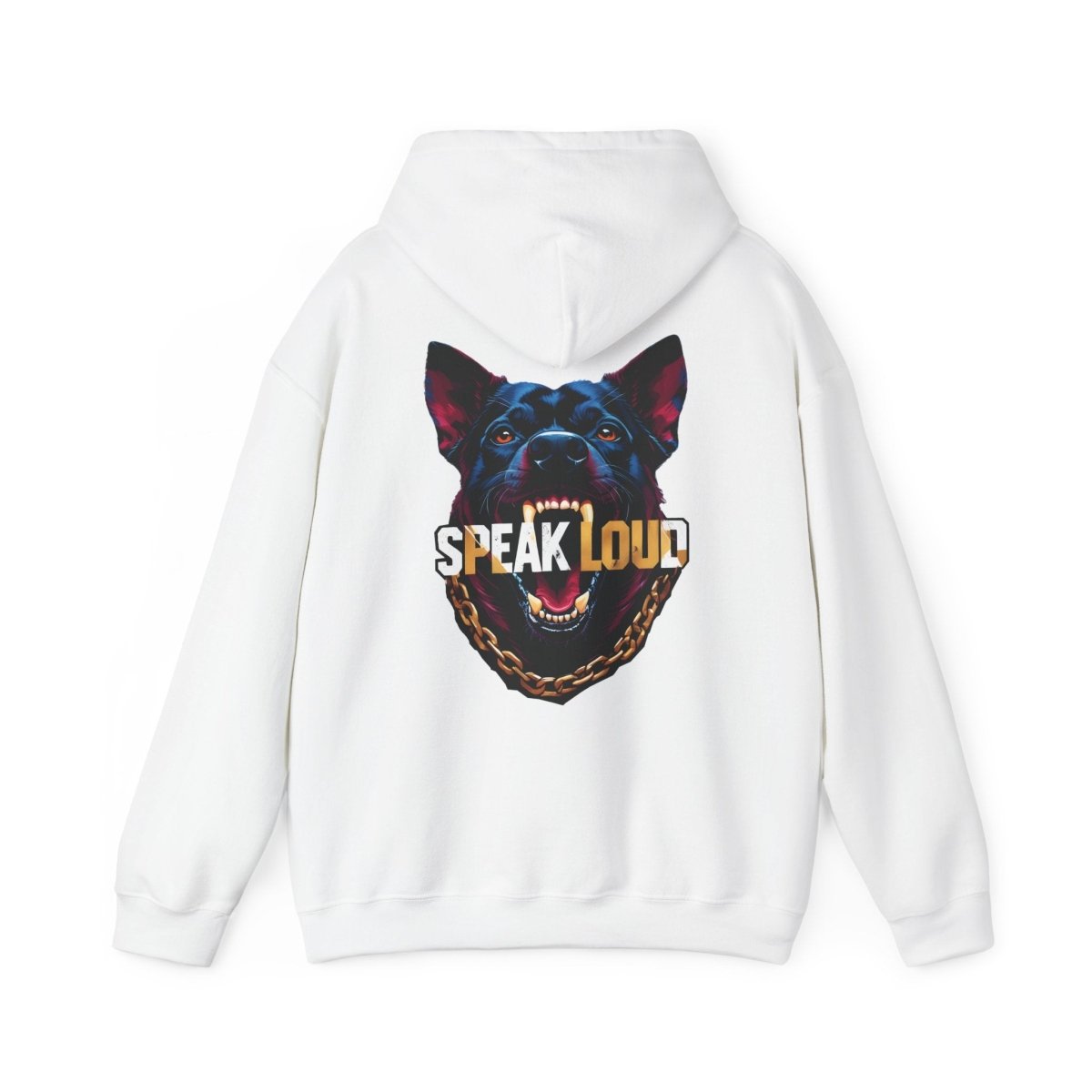 Speak Loud Hunde Hoodie - Rücken - TeeGerDesign - Hoodie - Back