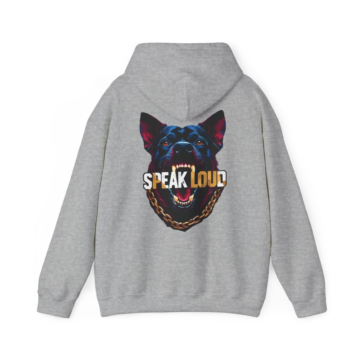 Speak Loud Hunde Hoodie - Rücken - TeeGerDesign - Hoodie - Back