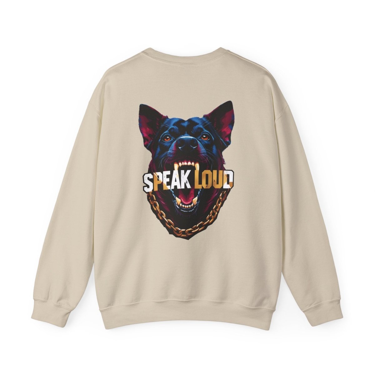 Speak Loud Hunde Sweatshirt - Rücken - TeeGerDesign - Sweatshirt - Crew neck