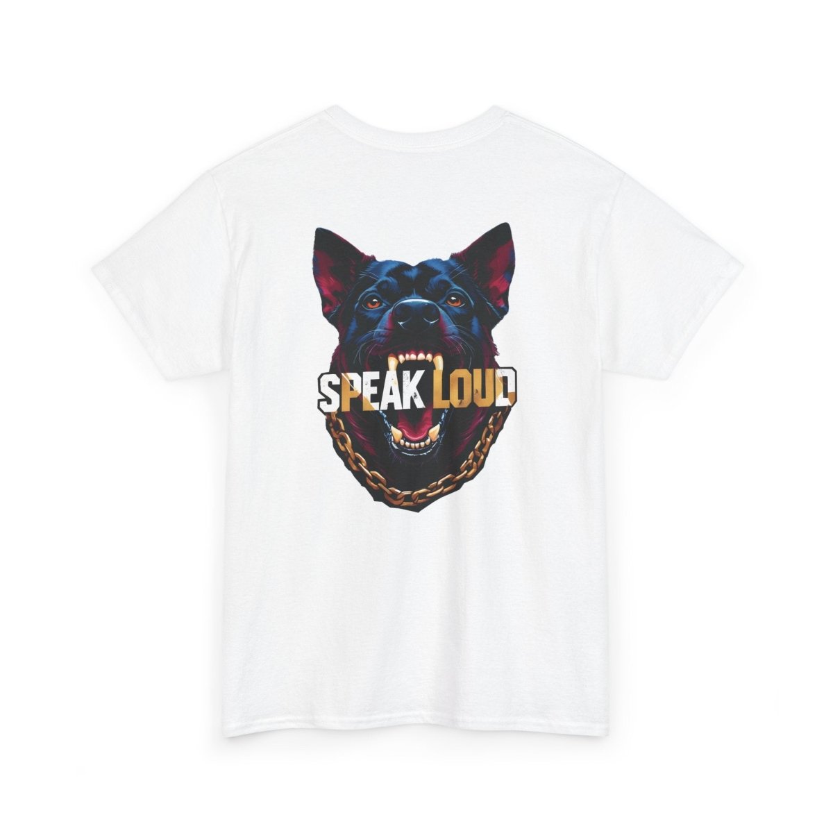 Speak Loud Hunde T-Shirt - Rücken - TeeGerDesign - T-Shirt - Crew neck