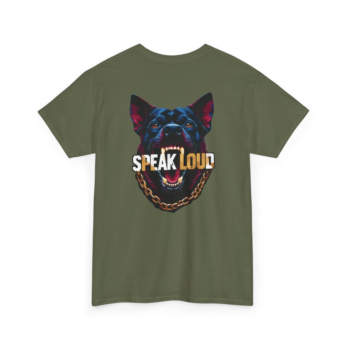 Speak Loud Hunde T-Shirt - Rücken - TeeGerDesign - T-Shirt - Crew neck