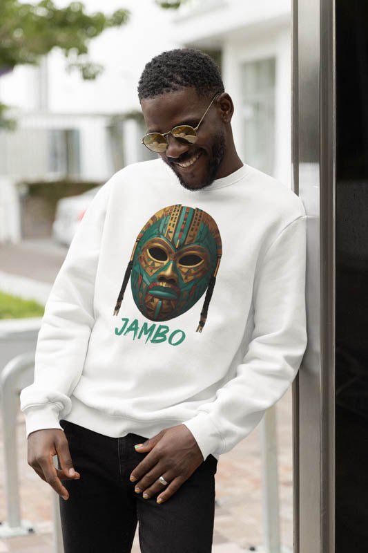 Swahili Jambo Sweatshirt - TeeGerDesign - Sweatshirt - Crew neck