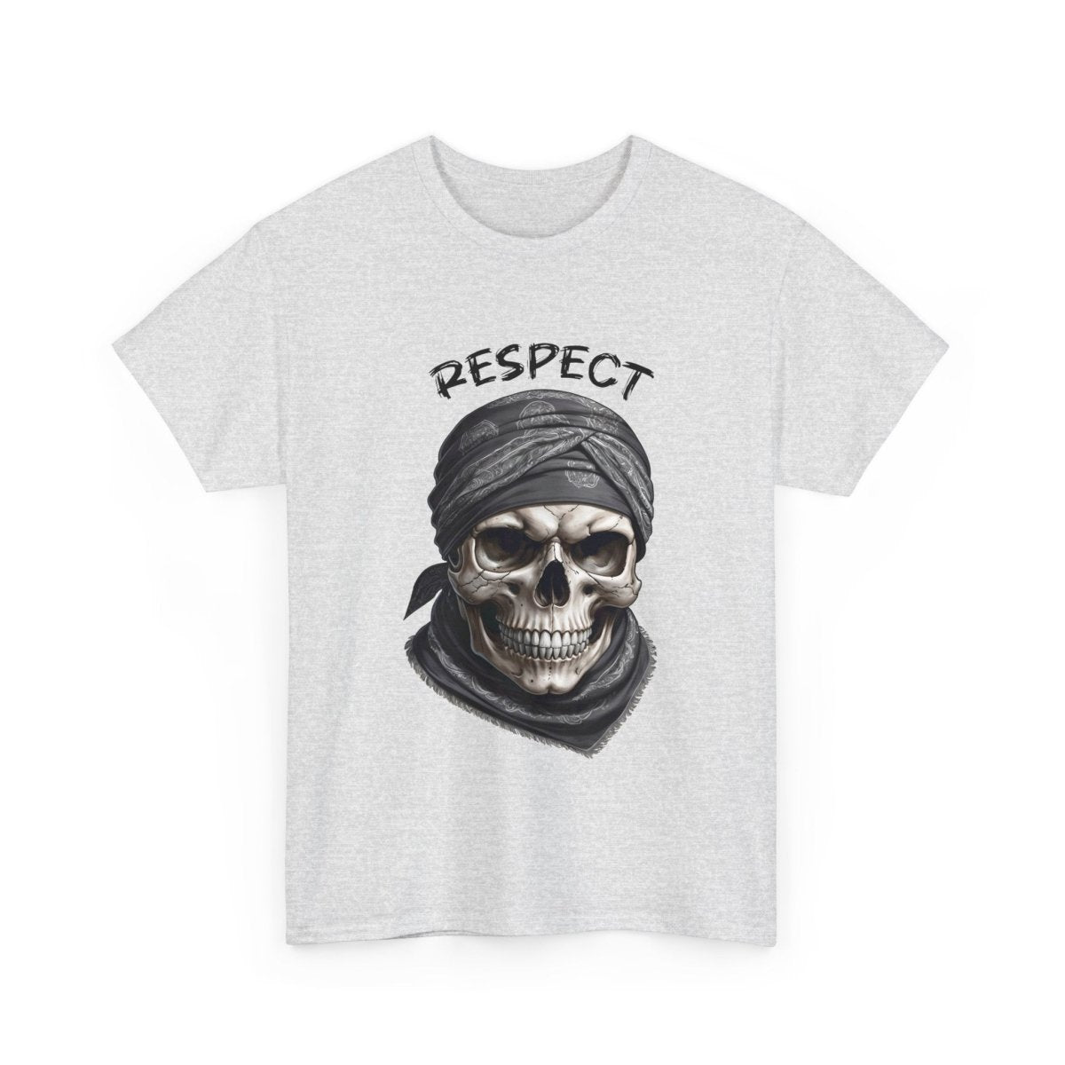 T-Shirt mit Totenschädel und Bandana - Hip - Hop Respect Shirt - TeeGerDesign - T-Shirt - Crew neck