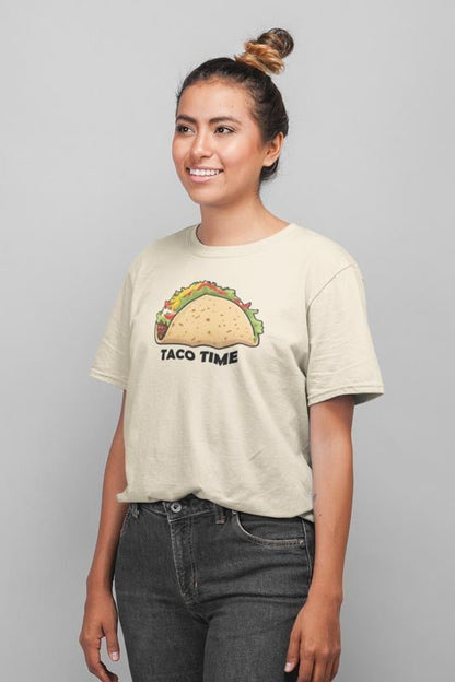 Taco Time T - Shirt - Lustiges und Leckeres Design - TeeGerDesign - T - Shirt - Crew neck