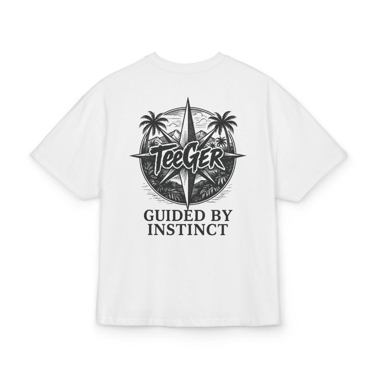 Taylor TeeGer Compass Instinct - Oversized Backprint Adventure Tee - TeeGerDesign - T-Shirt - Backprint