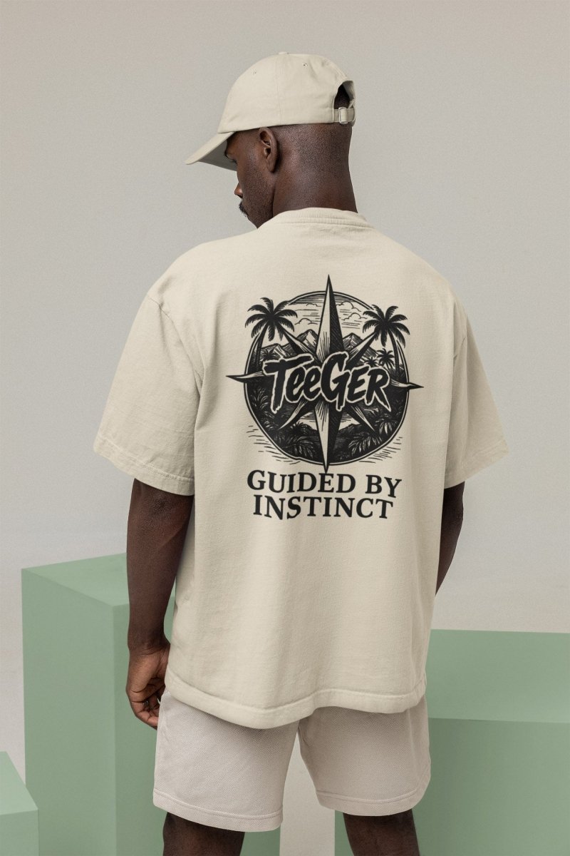 Taylor TeeGer Compass Instinct - Oversized Backprint Adventure Tee - TeeGerDesign - T-Shirt - Backprint