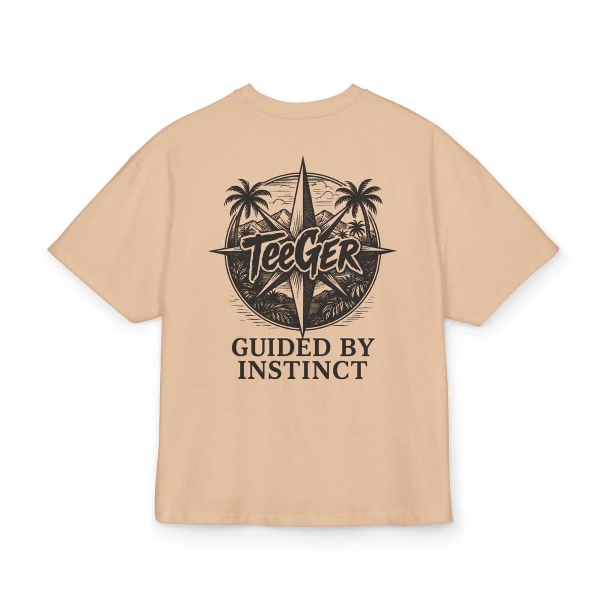 Taylor TeeGer Compass Instinct - Oversized Backprint Adventure Tee - TeeGerDesign - T-Shirt - Backprint
