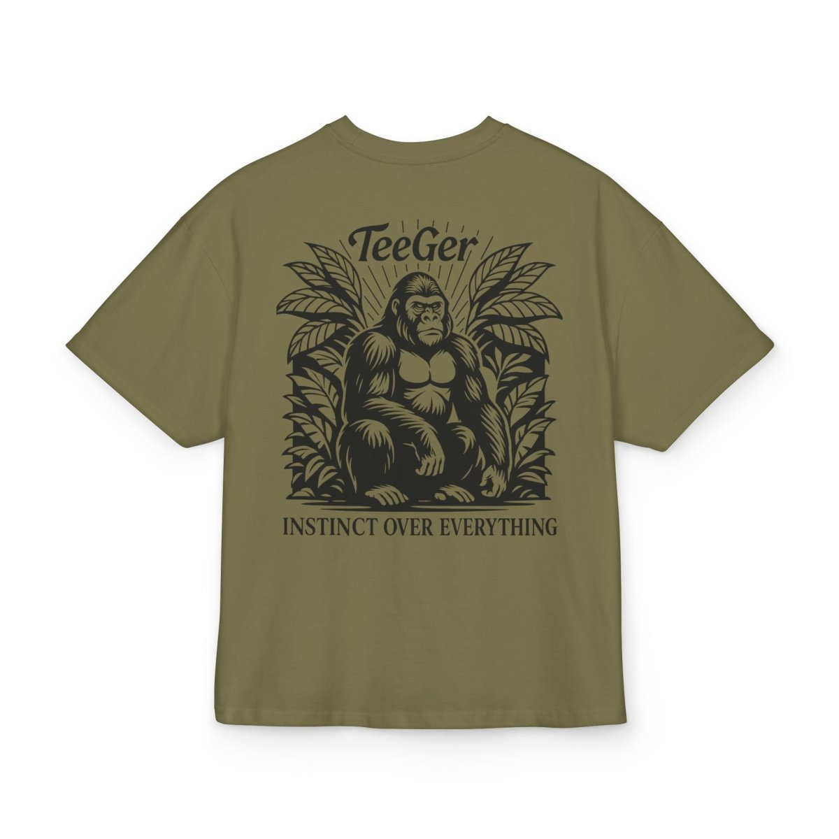 Taylor TeeGer Instinct Ape - Oversized Gorilla Backprint Shirt - TeeGerDesign - T-Shirt - Backprint