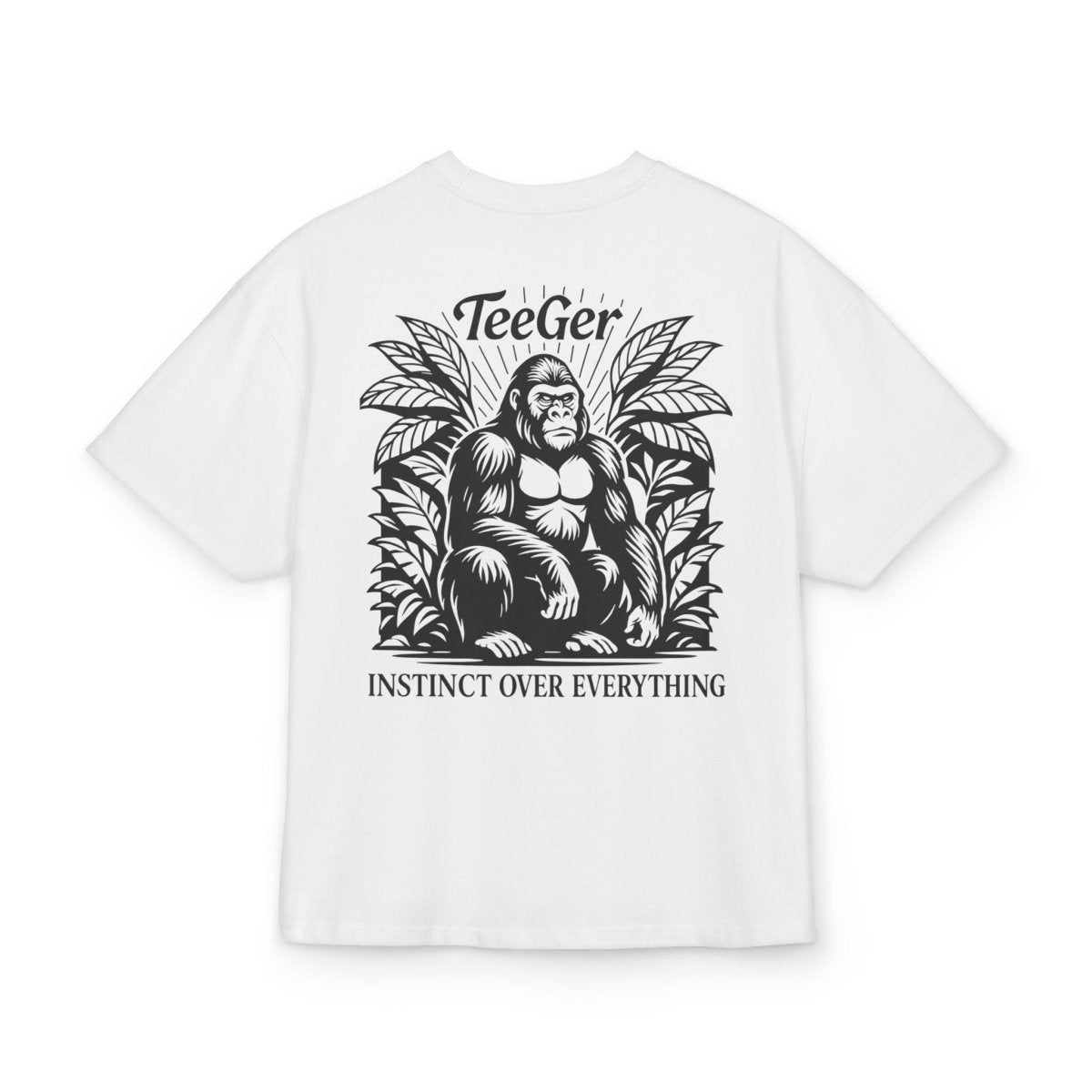 Taylor TeeGer Instinct Ape - Oversized Gorilla Backprint Shirt - TeeGerDesign - T-Shirt - Backprint