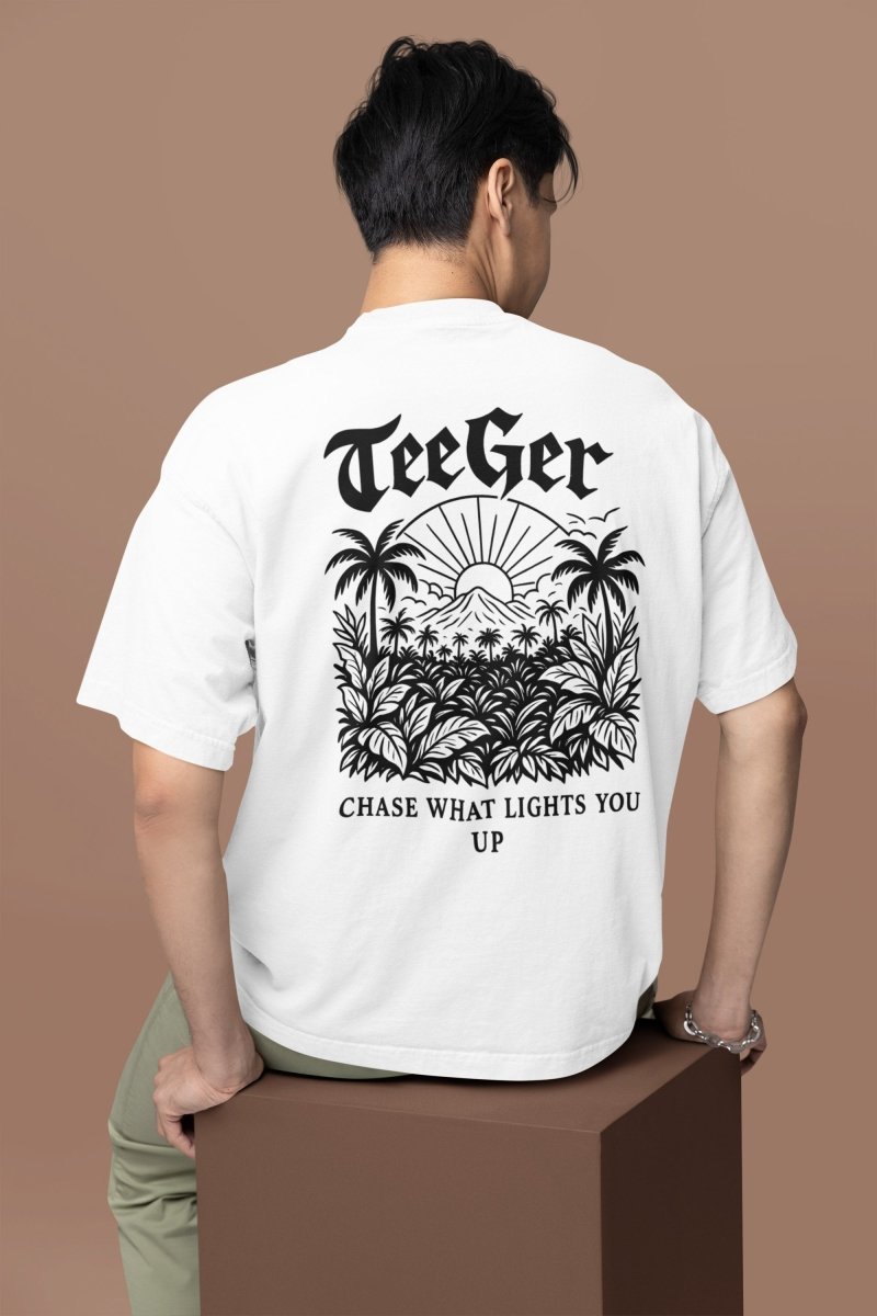 Taylor TeeGer Tropic Sun - Oversized Backprint Statement - Shirt - TeeGerDesign - T-Shirt - Backprint