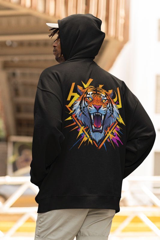 TeeGer Hoodie mit Tiger Aufdruck auf dem Rücken - TeeGerDesign - Hoodie - Brand