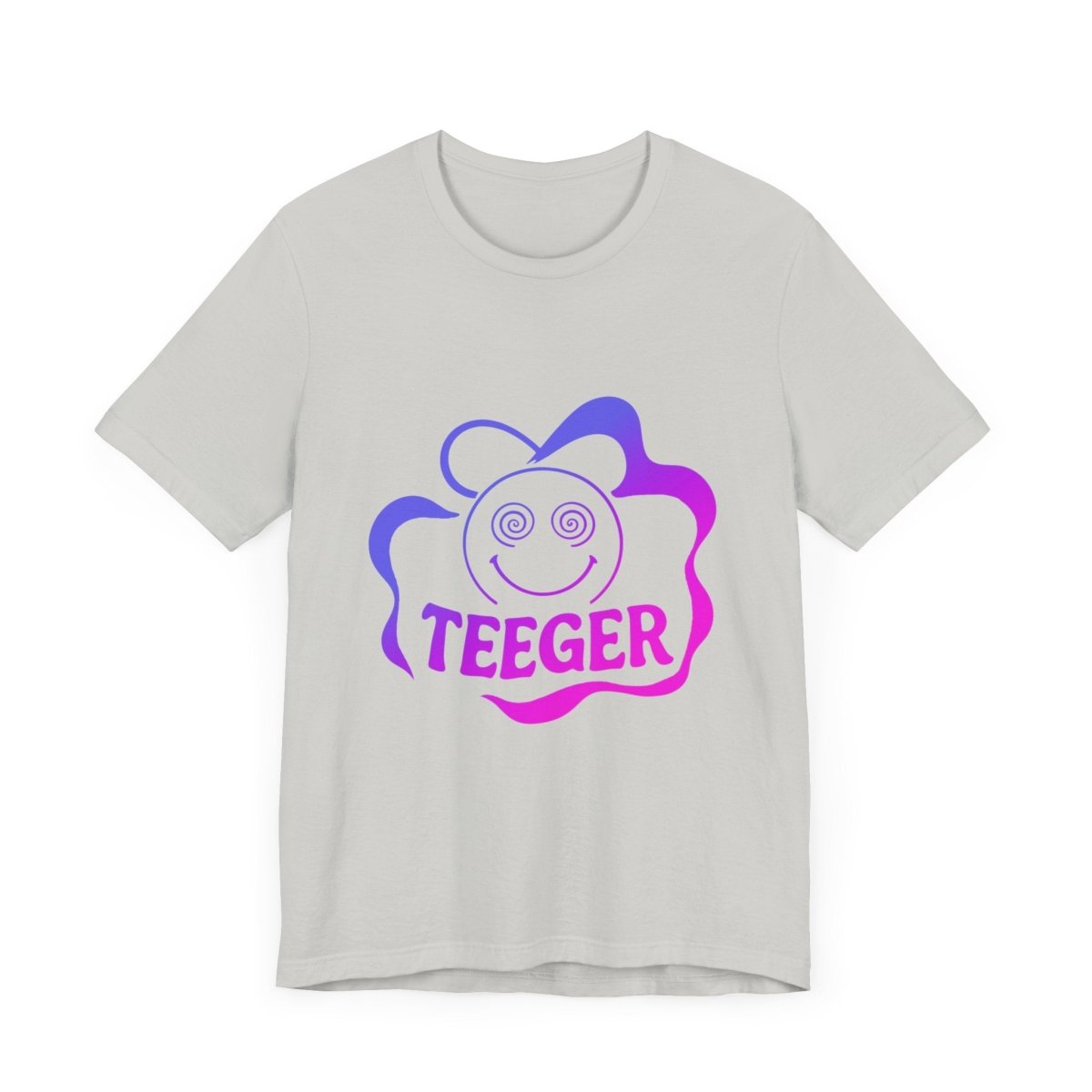 Tina TeeGer Spiral Smiley Burst - Acid Pop Frontprint Shirt - TeeGerDesign - T-Shirt - 3001