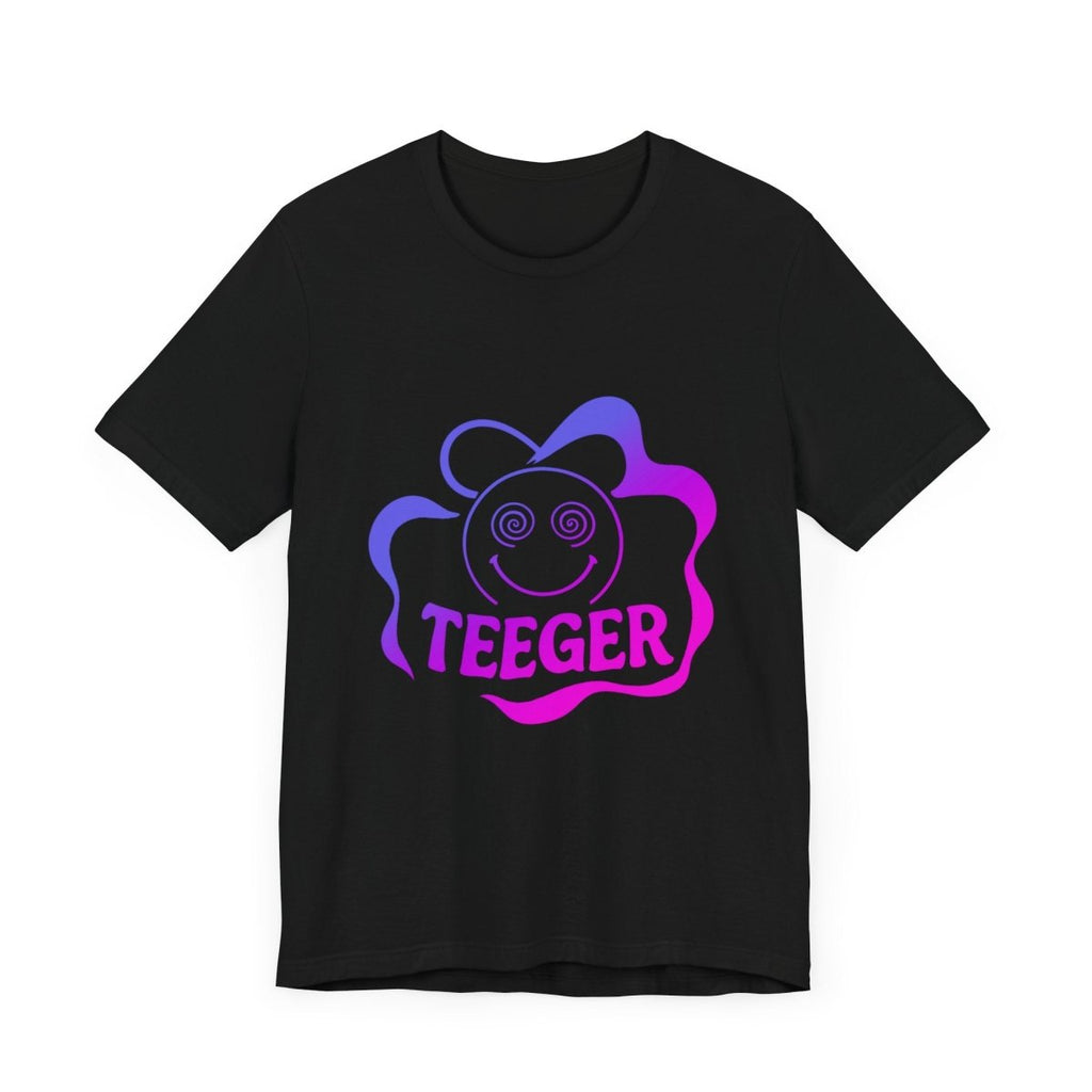 Tina TeeGer Spiral Smiley Burst - Acid Pop Frontprint Shirt - TeeGerDesign - T-Shirt - 3001