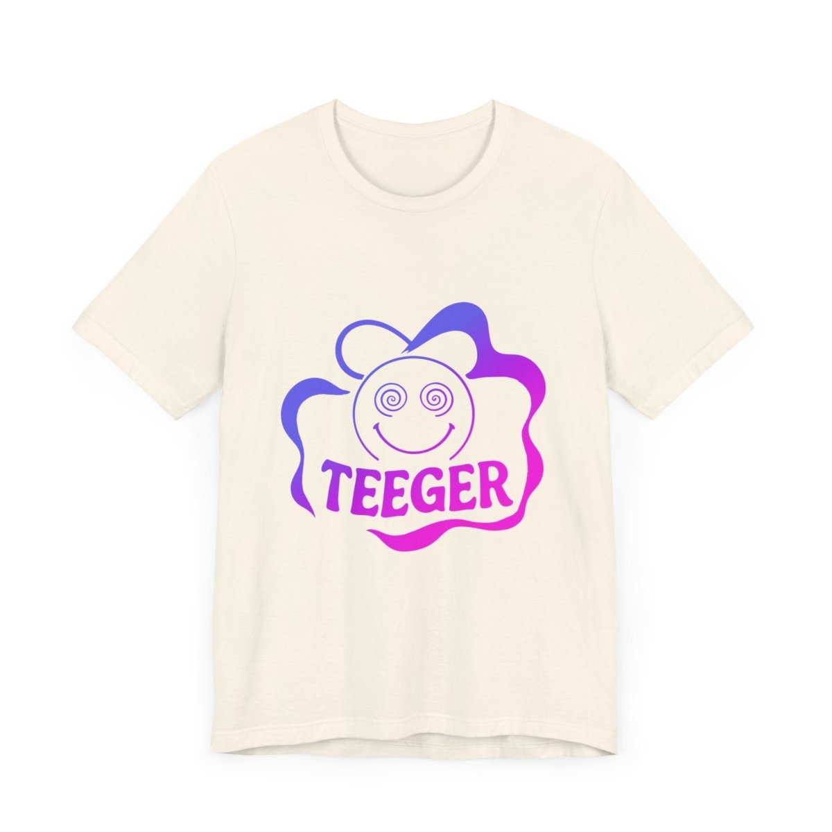 Tina TeeGer Spiral Smiley Burst - Acid Pop Frontprint Shirt - TeeGerDesign - T-Shirt - 3001