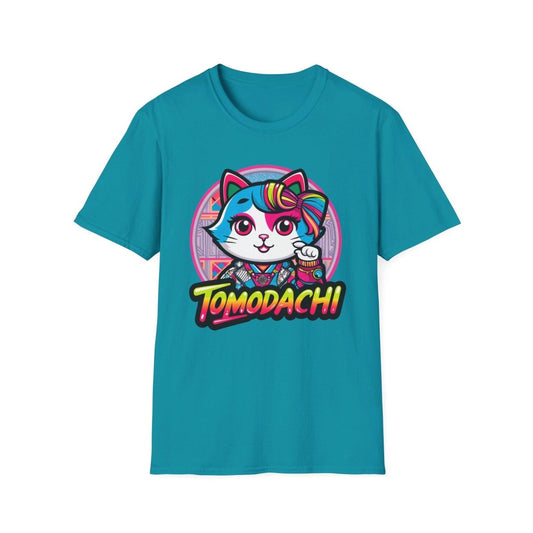 Tomodachi Neko T - Shirt - TeeGerDesign - T - Shirt - Cotton