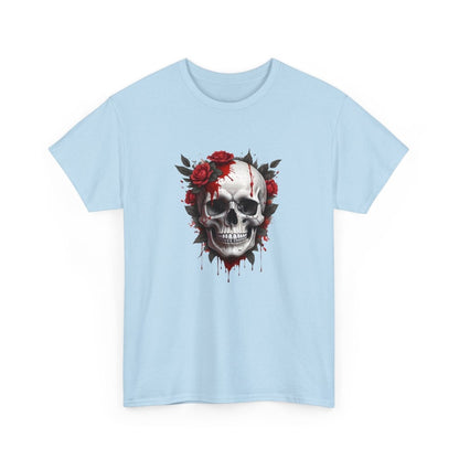 Totenkopf und Rosen T - Shirt - TeeGerDesign - T - Shirt - Crew neck