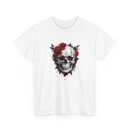 Totenkopf und Rosen T - Shirt - TeeGerDesign - T - Shirt - Crew neck