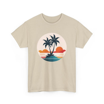 Trendiges Sommer T - Shirt mit Palmen - TeeGerDesign - T - Shirt - Crew neck