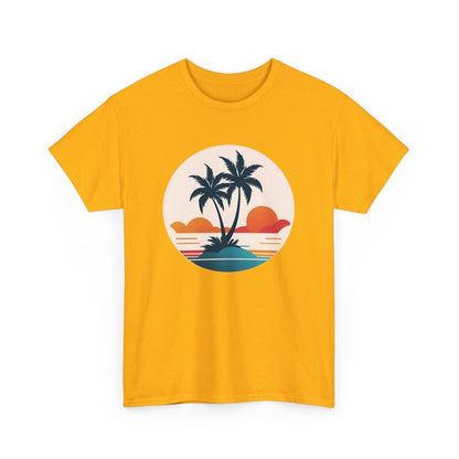 Trendiges Sommer T - Shirt mit Palmen - TeeGerDesign - T - Shirt - Crew neck