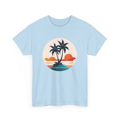 Trendiges Sommer T - Shirt mit Palmen - TeeGerDesign - T - Shirt - Crew neck