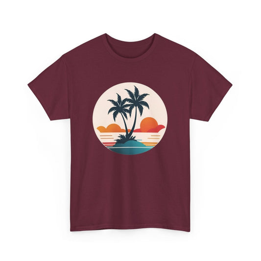 Trendiges Sommer T - Shirt mit Palmen - TeeGerDesign - T - Shirt - Crew neck