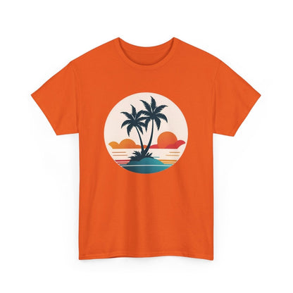 Trendiges Sommer T - Shirt mit Palmen - TeeGerDesign - T - Shirt - Crew neck