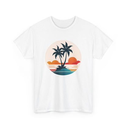 Trendiges Sommer T - Shirt mit Palmen - TeeGerDesign - T - Shirt - Crew neck