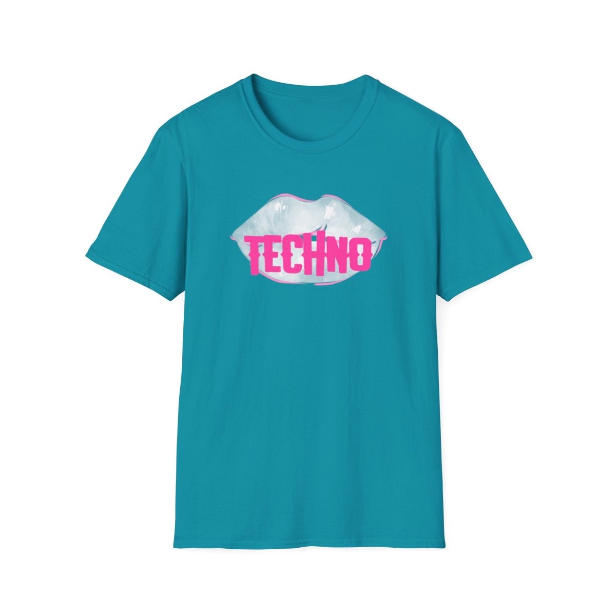 Trendiges Techno Lips T - Shirt - TeeGerDesign - T - Shirt - Cotton