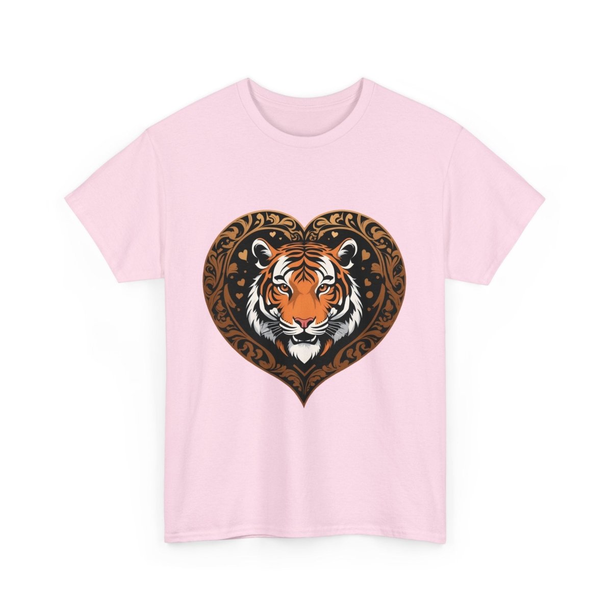 Trendiges Tiger Herzform Logo T - Shirt - TeeGerDesign - T - Shirt - 