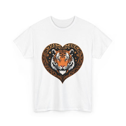 Trendiges Tiger Herzform Logo T - Shirt - TeeGerDesign - T - Shirt -