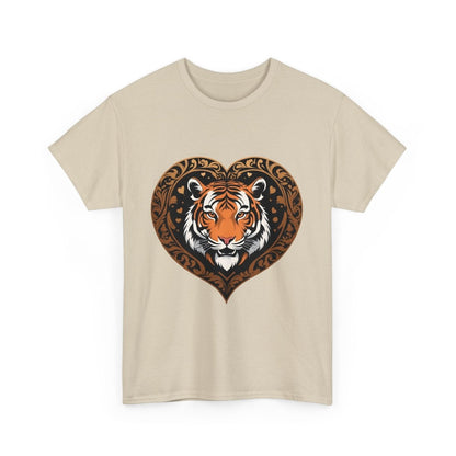 Trendiges Tiger Herzform Logo T - Shirt - TeeGerDesign - T - Shirt -