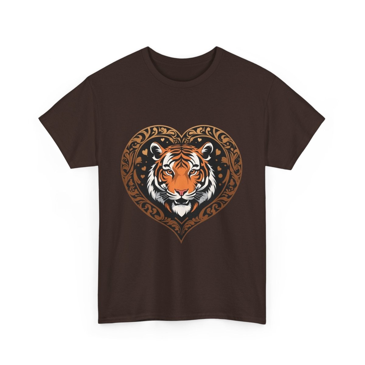 Trendiges Tiger Herzform Logo T - Shirt - TeeGerDesign - T - Shirt - 